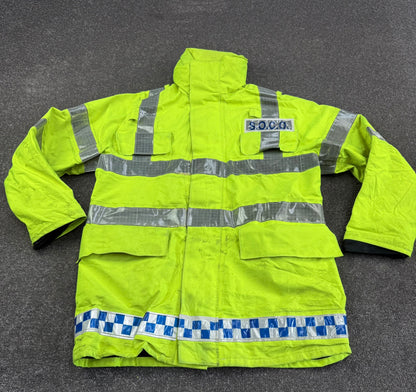 Ex Police SOCO Hi Vis Waterproof Jacket Coat MEDIUM Scenes Of Crime Film TV Display