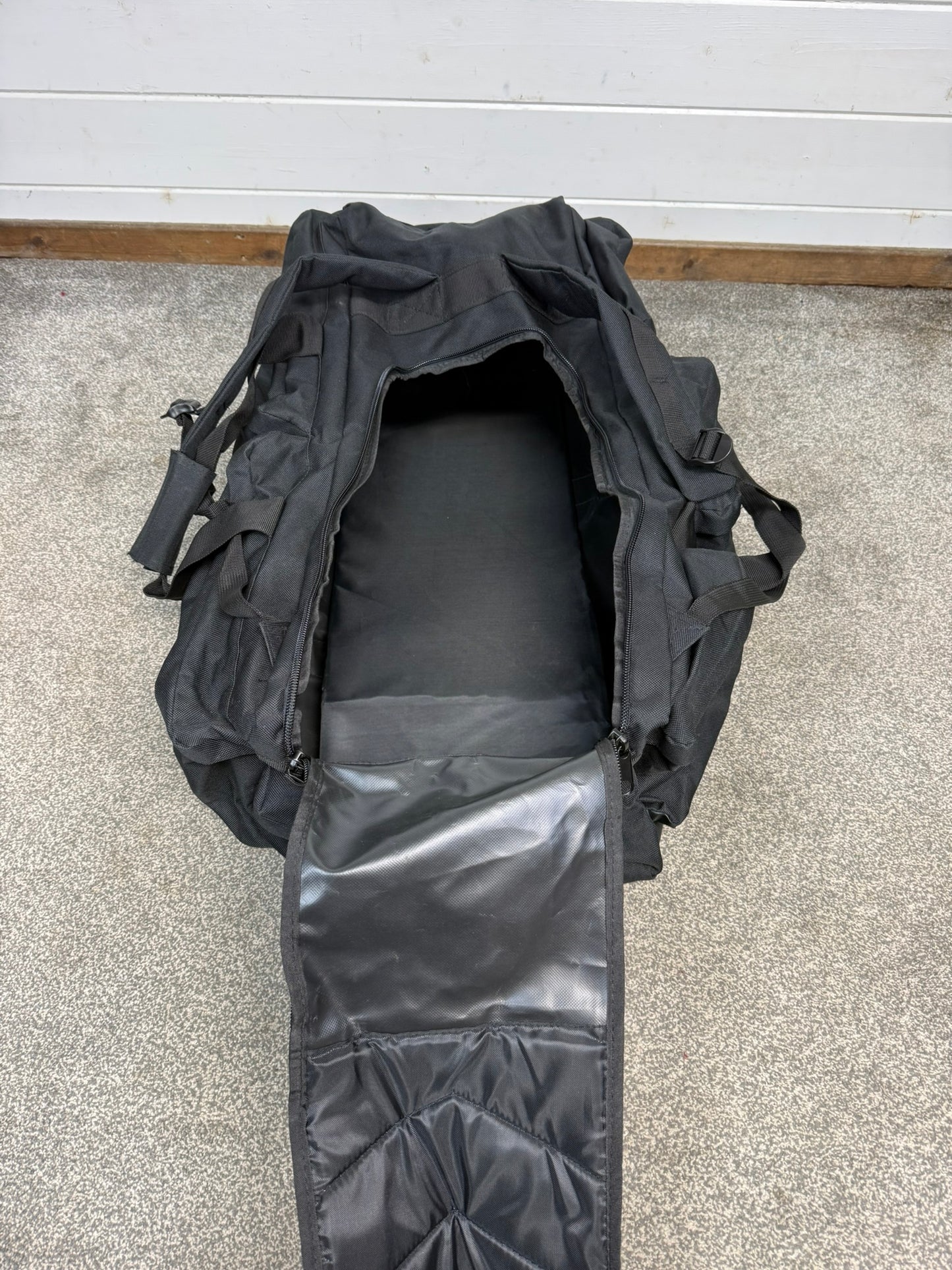 Ex Police Load Out Deployment Bag Holdall Rucksack 80L Black Security Travel