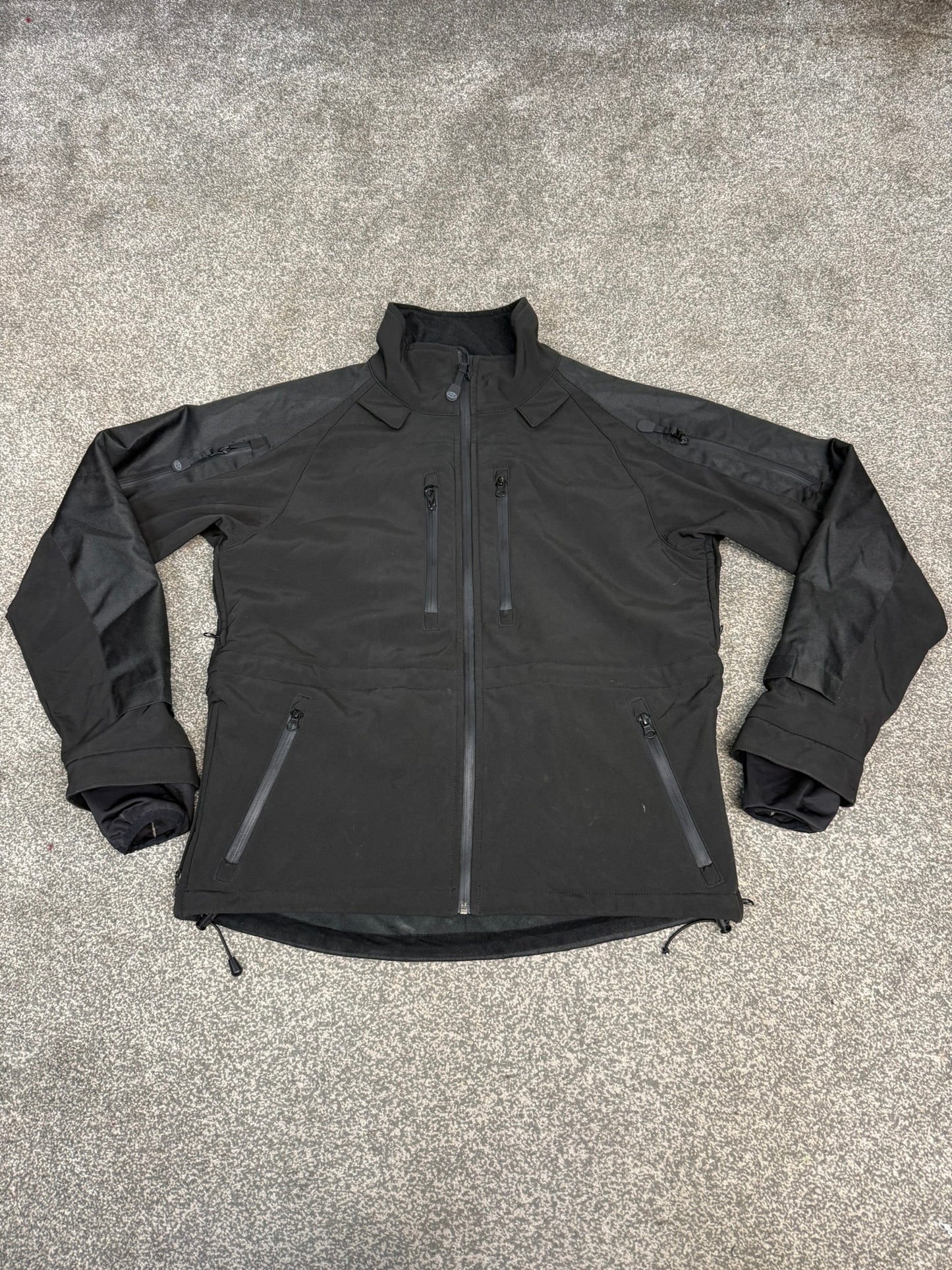 MFH Protect Softshell Jacket Army Police Tactical Duty Waterproof Mens - Medium