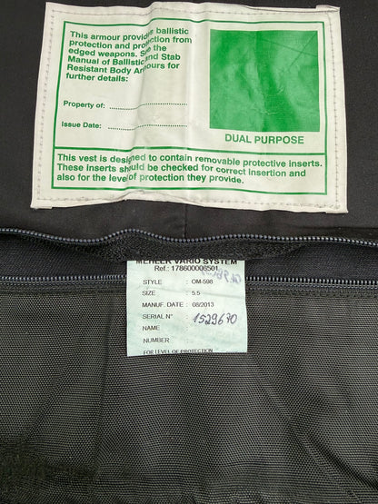 Ex Police Mehler Body Armour Stab Vest COVER - Large