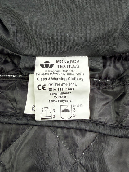 Ex Police Hi Vis Waterproof Jacket With Quilted Liner BADGED - Film TV Uniform Display Coat
