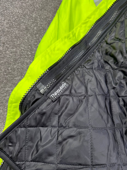 Ex Police Hi Vis Waterproof Jacket With Quilted Liner BADGED - Film TV Uniform Display Coat