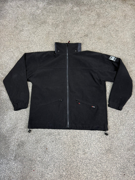 Ex Police Keela Neptune Black Fleece Windproof Waterproof - Large