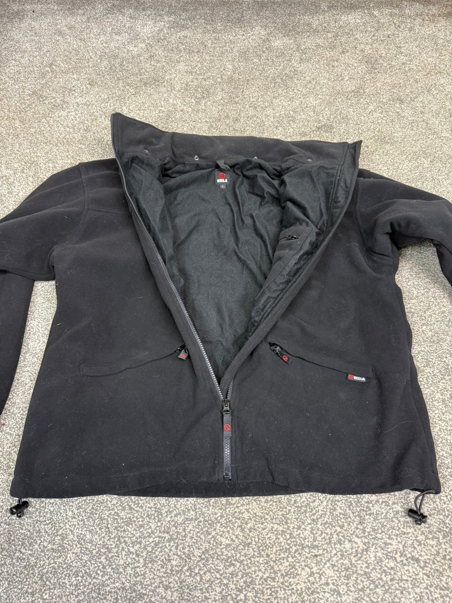 Ex Police Keela Neptune Black Fleece Windproof Waterproof - Large