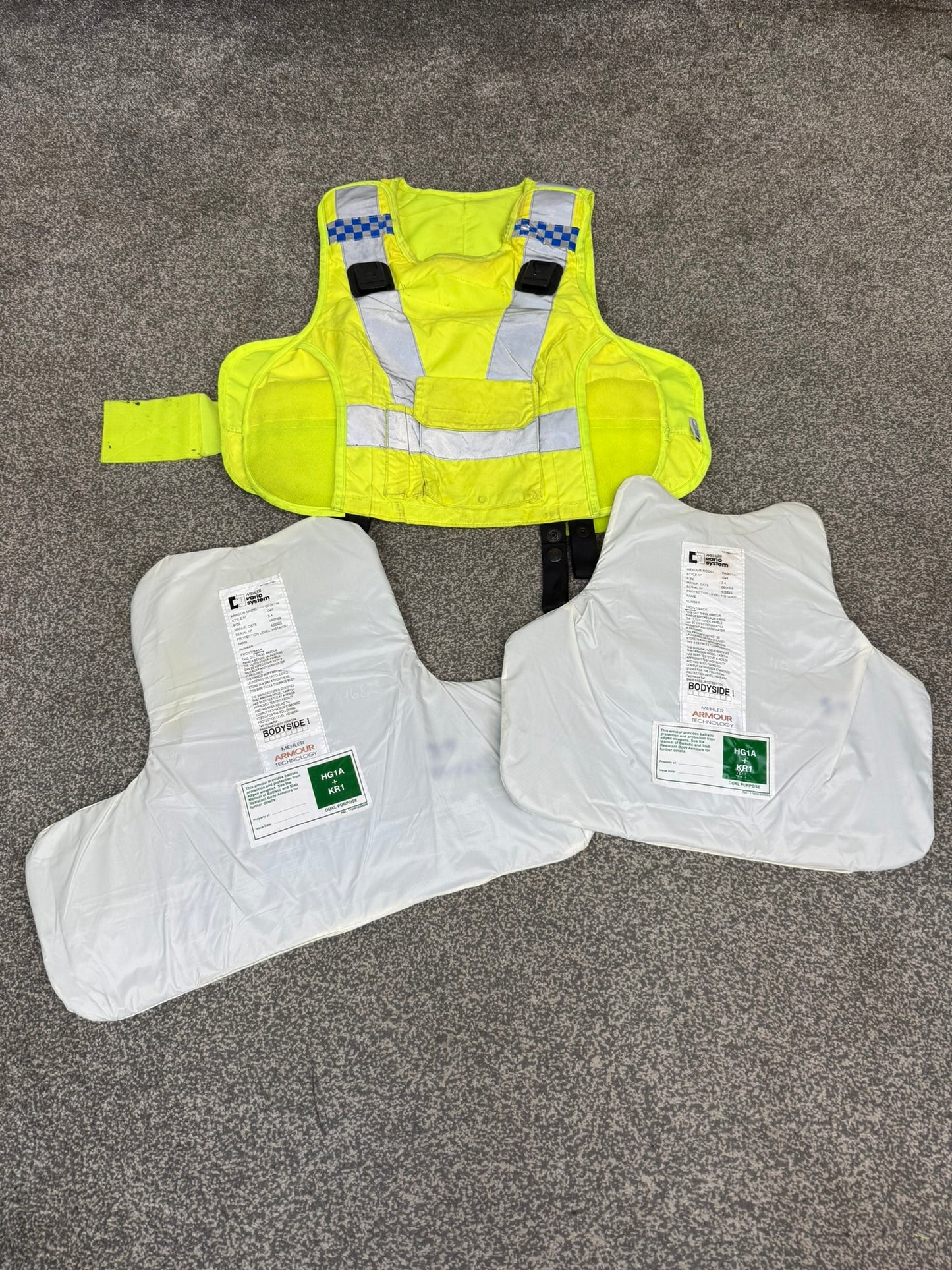 Ex Police Mehler Body Armour Vest Female SMALL Anti Stab & Ballistic HG1A & KR1 Security