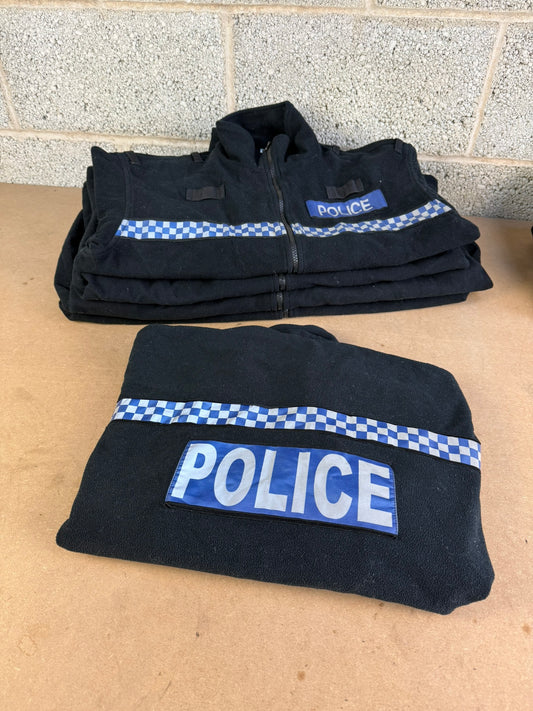 Ex Police Tornado Fleece Badged Bundle x5 - Grade B Used Film / TV Uniform Fancy Dress Prop