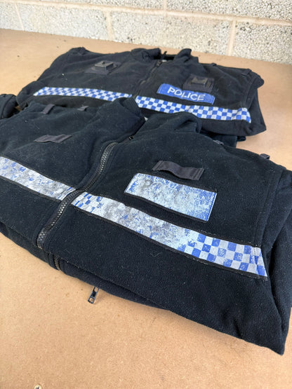 Ex Police Tornado Fleece Badged Bundle x5 - Grade C Used Film / TV Uniform Fancy Dress Prop