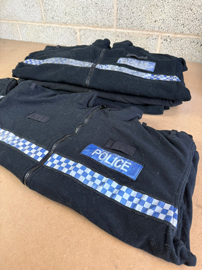 Ex Police Tornado Fleece Badged Bundle x5 - Grade C Used Film / TV Uniform Fancy Dress Prop