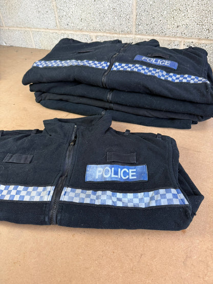 Ex Police Tornado Fleece Badged Bundle x5 - Grade C Used Film / TV Uniform Fancy Dress Prop