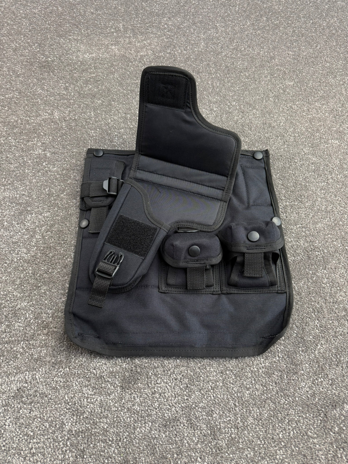 Ex Police Arktis Firearms Taser Vest Attachment Modular Panel Holster & Pouches LEFT or RIGHT
