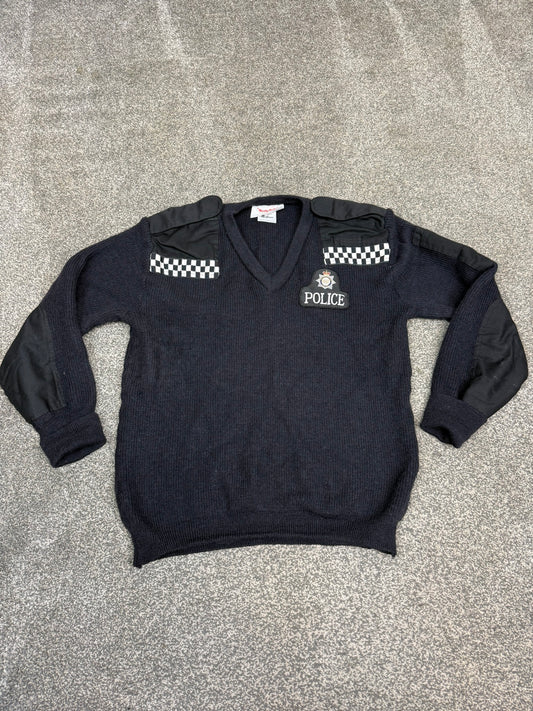 Ex Bedfordshire Police Wooly Pully Pullover Wool Commando Jumper Collector TV Film Display