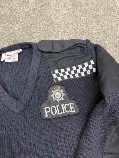 Ex Bedfordshire Police Wooly Pully Pullover Wool Commando Jumper Collector TV Film Display