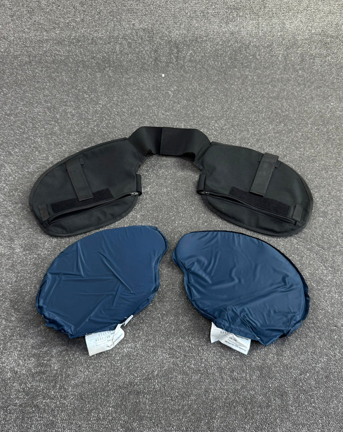 Ex Police Shoulder Body Armour With Panels Anti Stab & Ballistic HG2 / KR2 / SP2