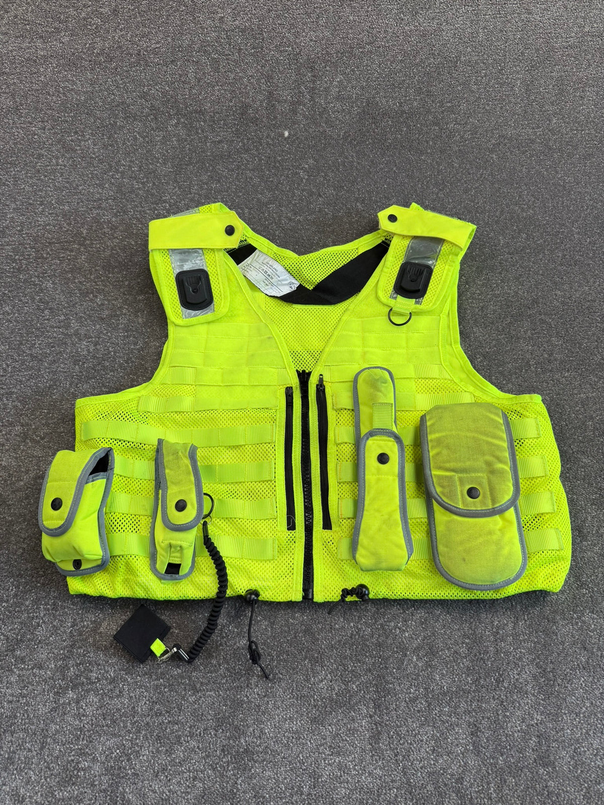 Safariland Hi-Vis MOLLE Vest & Pouches Tactical Utility Security Vest Ex Police - XXL