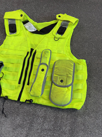 Safariland Hi-Vis MOLLE Vest & Pouches Tactical Utility Security Vest Ex Police - XXL