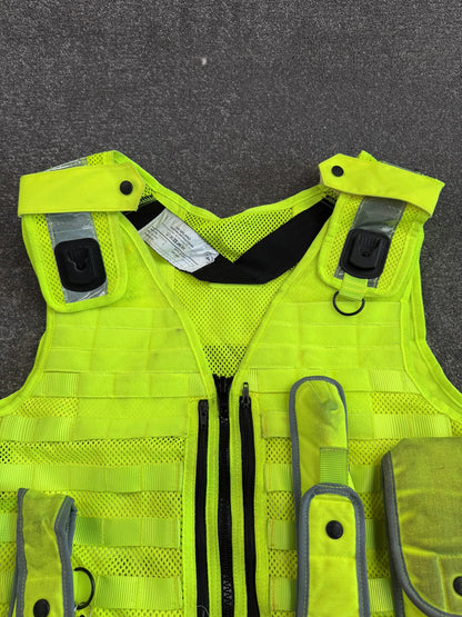Safariland Hi-Vis MOLLE Vest & Pouches Tactical Utility Security Vest Ex Police - XXL