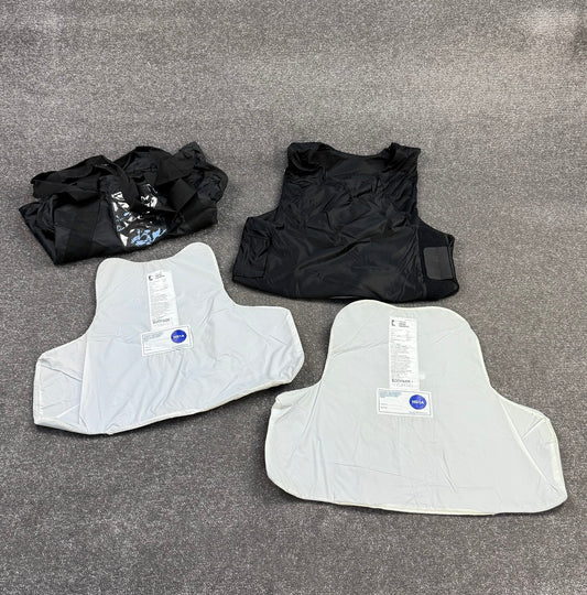 Ex Police Mehler Covert Body Armour Stab Vest X LARGE Ballistic HG1A + Bag
