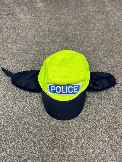 Ex Police Hi Vis Trapper Hat Collector Display Film TV Uniform Prop