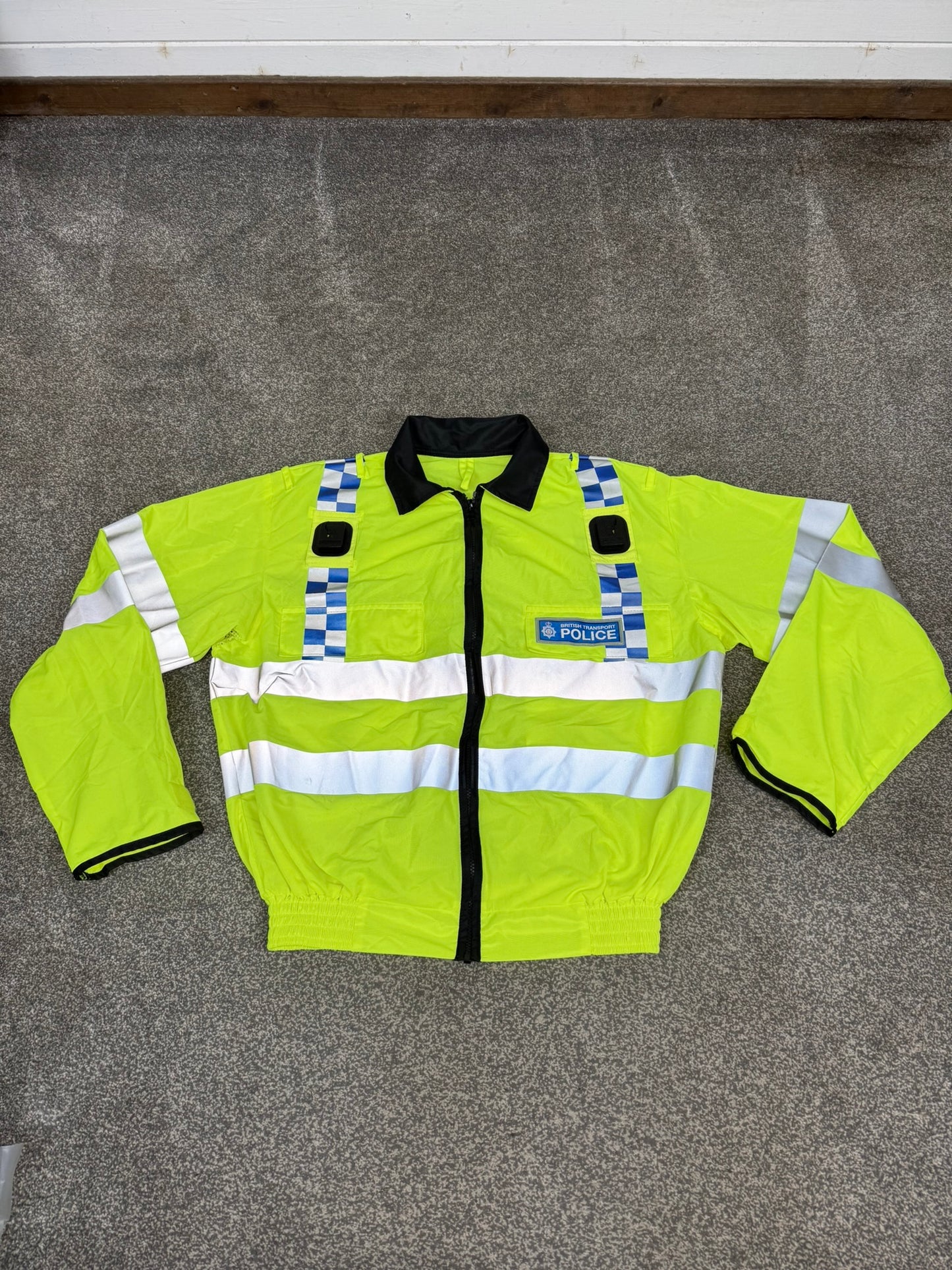 Ex British Transport Police Hi Vis Vest BTP Bomber Vest Collector Display TV Film Uniform