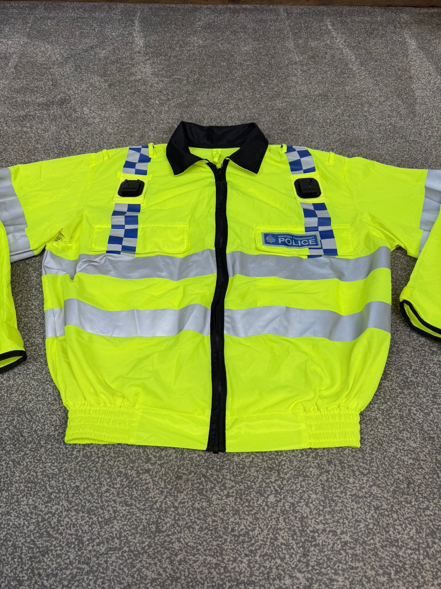 Ex British Transport Police Hi Vis Vest BTP Bomber Vest Collector Display TV Film Uniform