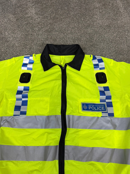 Ex British Transport Police Hi Vis Vest BTP Bomber Vest Collector Display TV Film Uniform