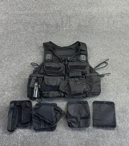 Ex Police Firearms ARV Tactical Waistcoat Vest + Spare Pouches Security Patrol Dog Handler Airsoft