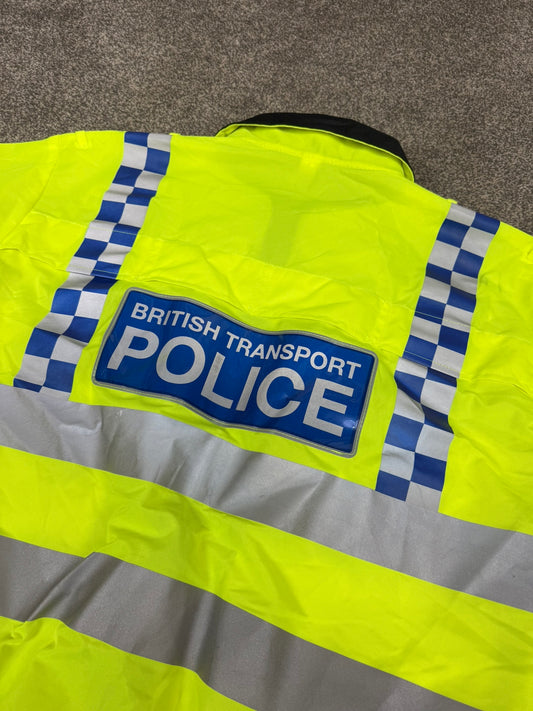 Ex British Transport Police Hi Vis Vest BTP Bomber Vest Collector Display TV Film Uniform