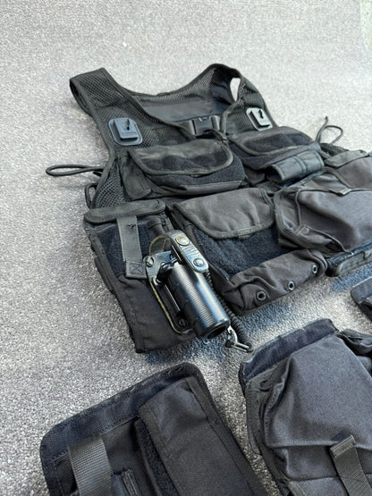 Ex Police Firearms ARV Tactical Waistcoat Vest + Spare Pouches Security Patrol Dog Handler Airsoft