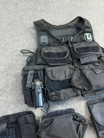 Ex Police Firearms ARV Tactical Waistcoat Vest + Spare Pouches Security Patrol Dog Handler Airsoft