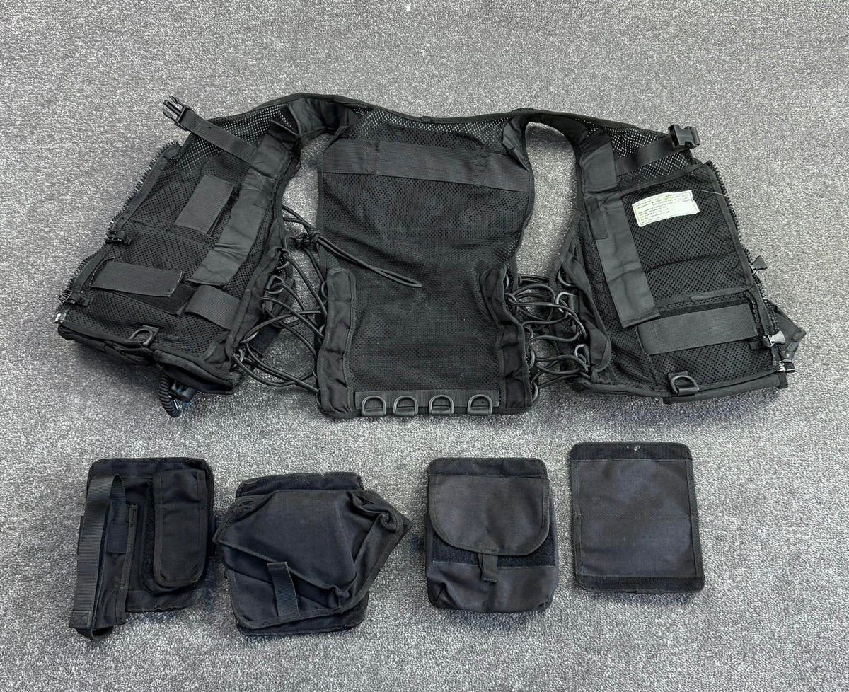 Ex Police Firearms ARV Tactical Waistcoat Vest + Spare Pouches Security Patrol Dog Handler Airsoft