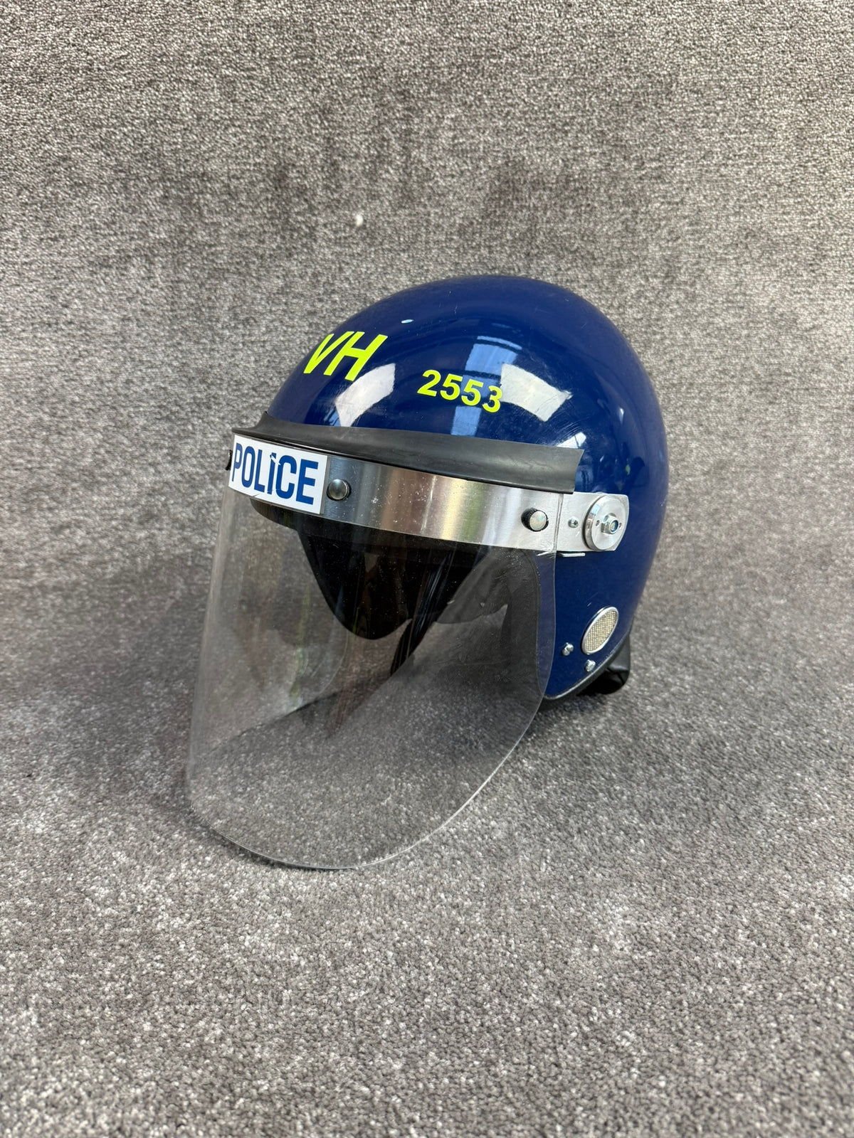 Ex Police Riot Helmet MLA Defender 58-59cm Collectable Display Airsoft Paintball