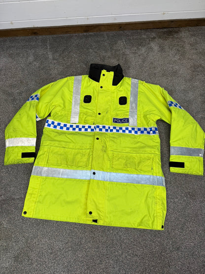 4x Ex Police Hi-Vis Waterproof Jacket Coat Job Lot BADGED Mixed Bundle