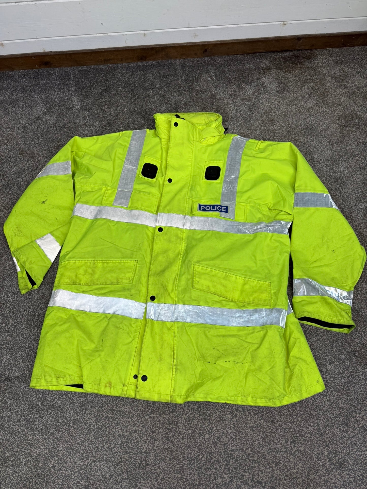 4x Ex Police Hi-Vis Waterproof Jacket Coat Job Lot BADGED Mixed Bundle