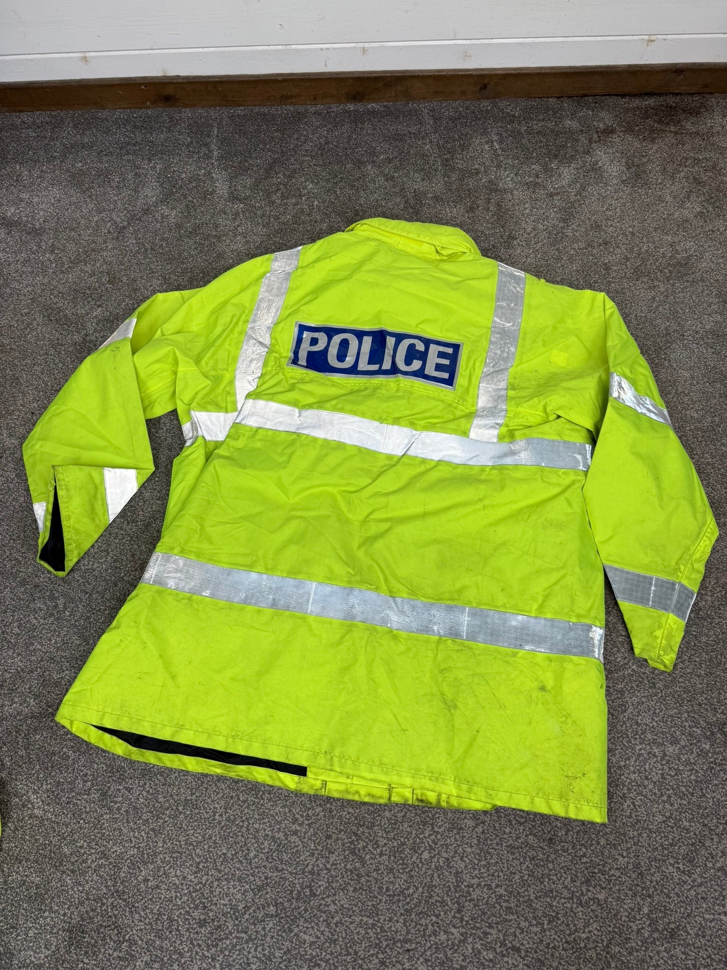 4x Ex Police Hi-Vis Waterproof Jacket Coat Job Lot BADGED Mixed Bundle