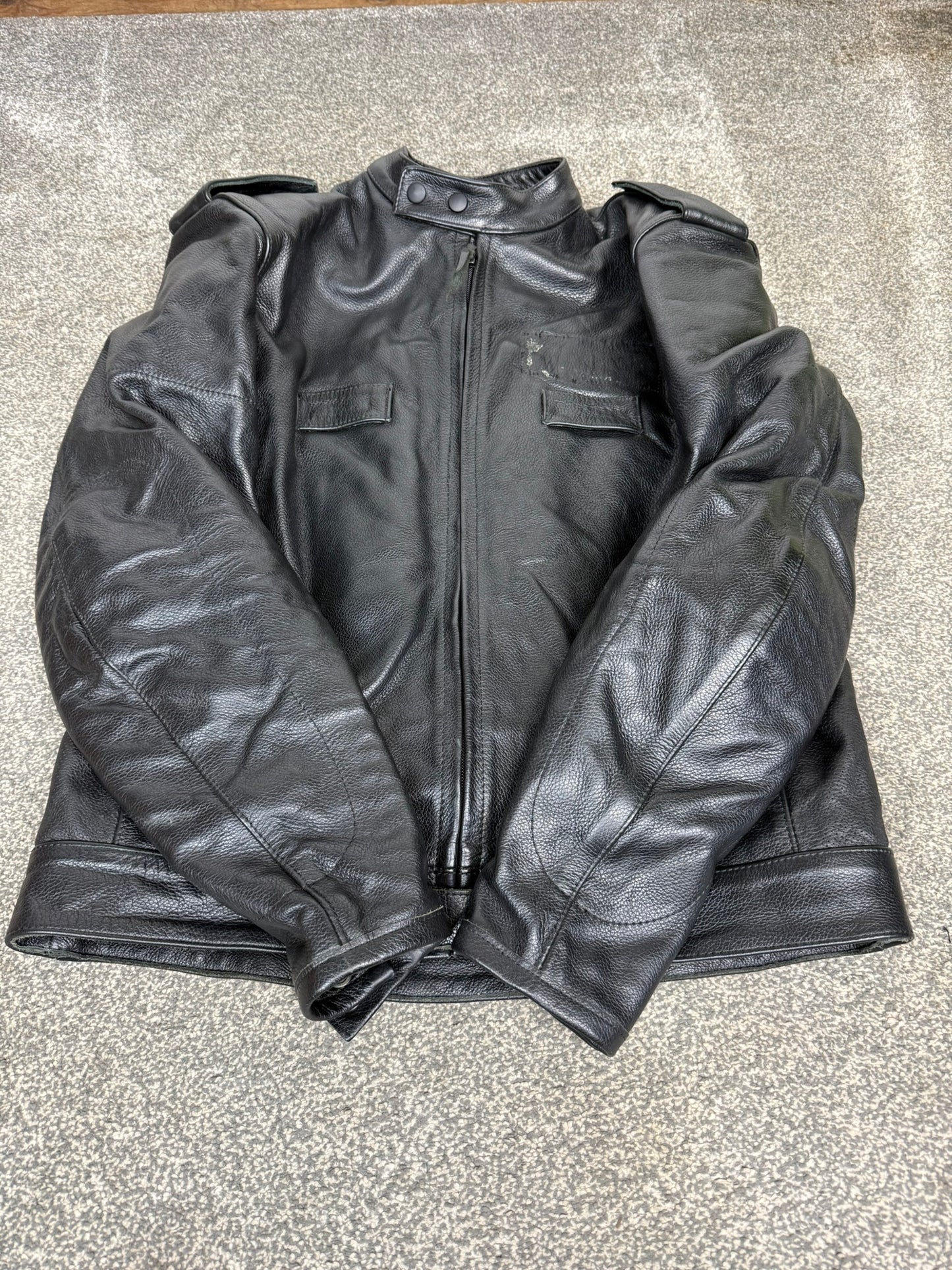 Ex Police Hideout Motorcycle Leathers 2 Piece Jacket & Trousers Motorbike Biker Suit