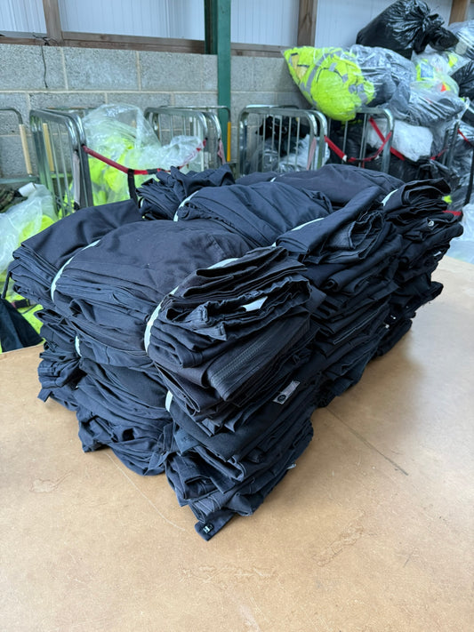 100x Black Trousers Job Lot Police Security Theatre Uniform JOB LOT
