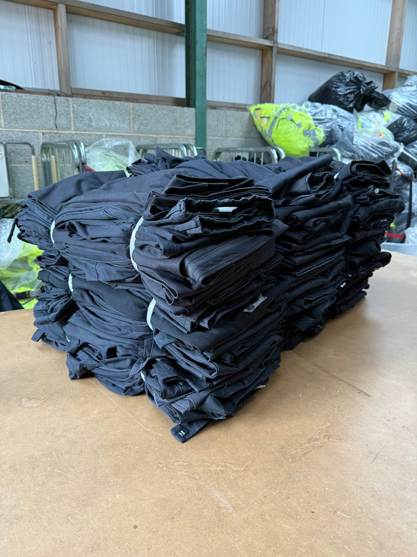 100x Black Trousers Job Lot Police Security Theatre Uniform JOB LOT