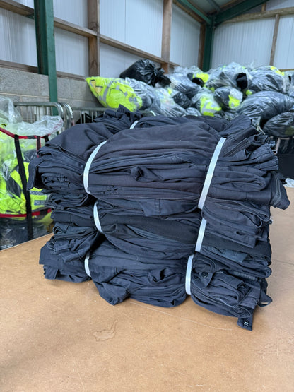 100x Black Trousers Job Lot Police Security Theatre Uniform JOB LOT