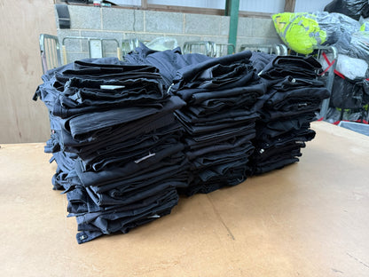 100x Black Trousers Job Lot Police Security Theatre Uniform JOB LOT