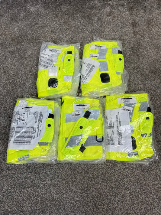 5x Ex Police Hi Vis Utility Tac Vest JOB LOT Model 774 Patrol SIA Security - X SMALL