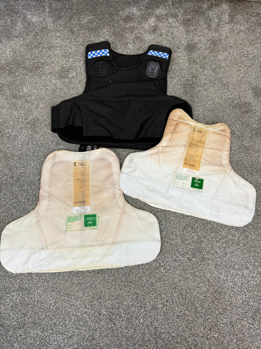 Ex Police Mehler Body Armour Vest Anti Stab & Ballistic HG1A & KR1 Security - LARGE