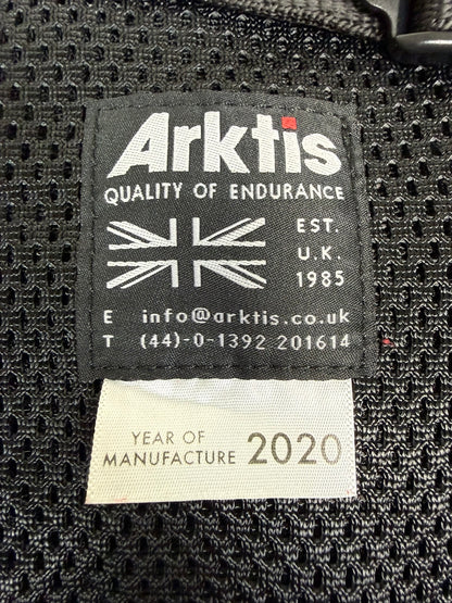 Ex Police Black Arktis Vest Tac Utility Patrol vest Security Airsoft Marshall - LARGE
