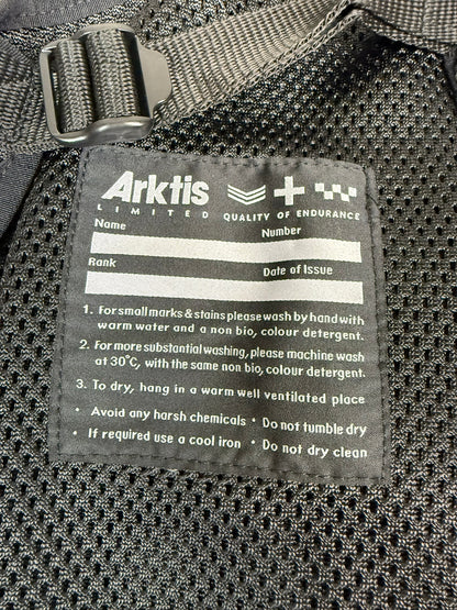Ex Police Black Arktis Vest Tac Utility Patrol vest Security Airsoft Marshall - LARGE