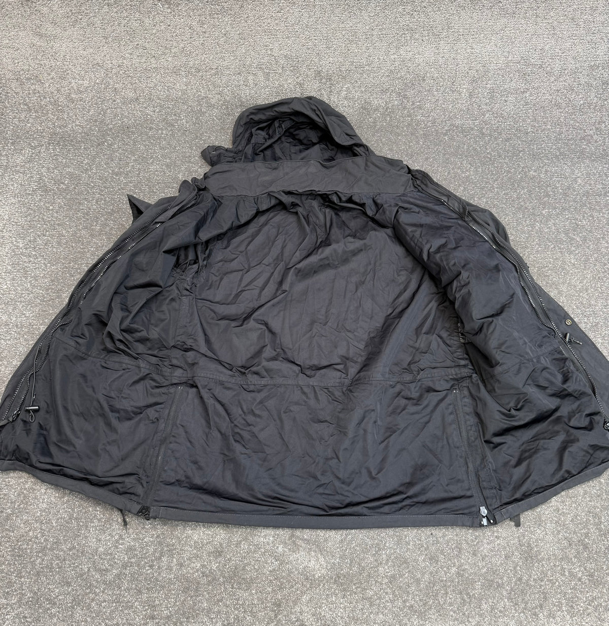 Black Waterproof Jacket Smock (Maybe Arktis Avenger) Ex Police Security - LARGE