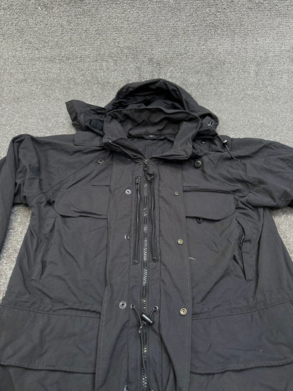 Black Waterproof Jacket Smock (Maybe Arktis Avenger) Ex Police Security - LARGE