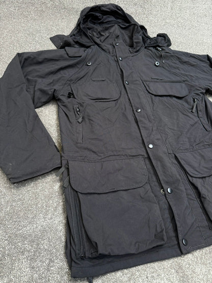 Black Waterproof Jacket Smock (Maybe Arktis Avenger) Ex Police Security - LARGE