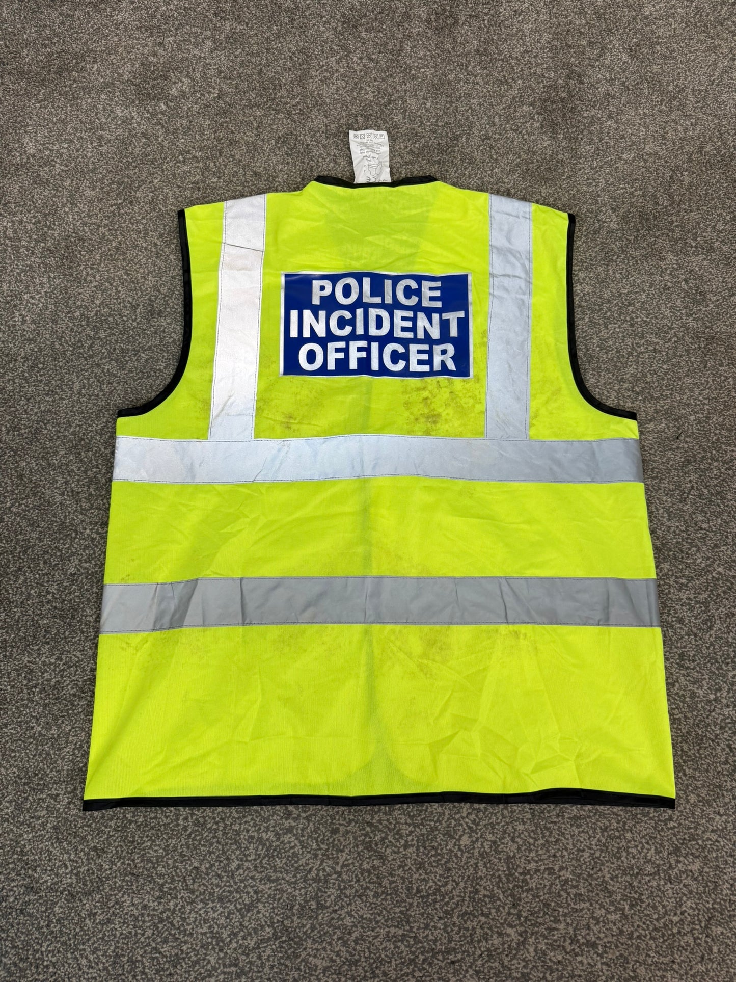 Ex Police Incident Officer Hi-Vis Waistcoat Vest Collector TV Film Display