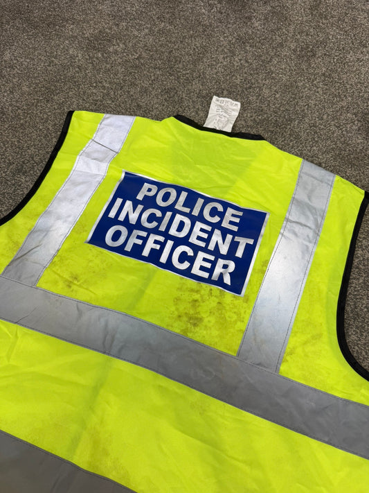 Ex Police Incident Officer Hi-Vis Waistcoat Vest Collector TV Film Display