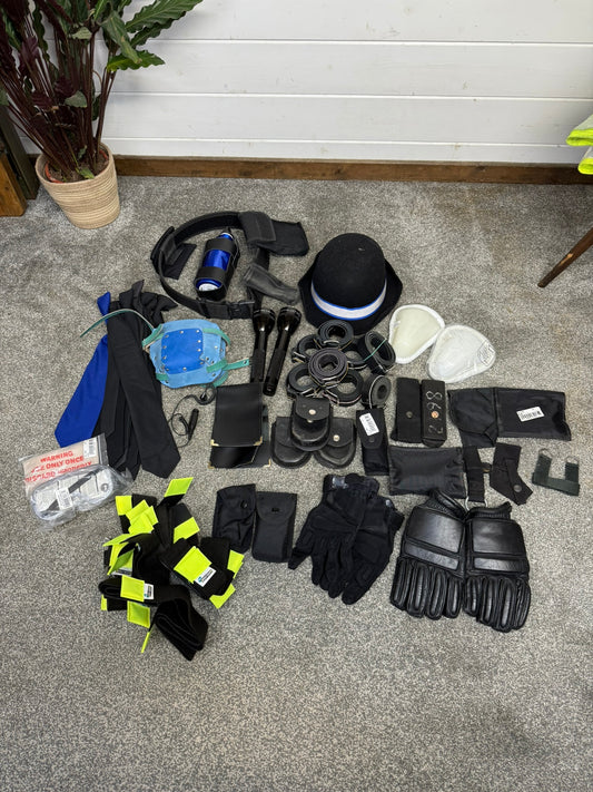 Ex Police Accessory Job Lot Belt Pouches Gloves Hat Maglite Security Lot