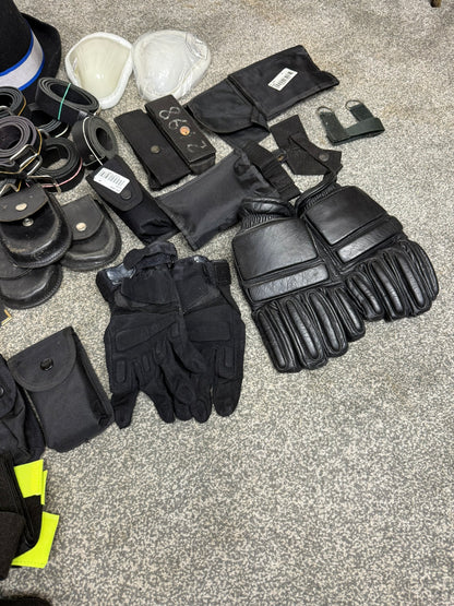 Ex Police Accessory Job Lot Belt Pouches Gloves Hat Maglite Security Lot